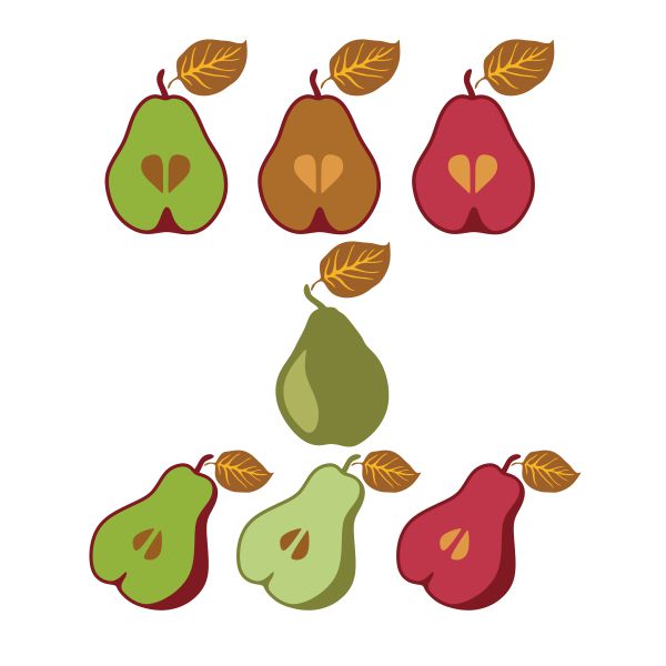 Pears Couple Cuttable Design | Apex Embroidery Designs, Monogram Fonts ...