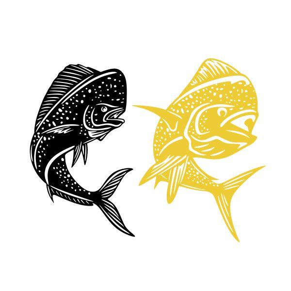 Mahi Mahi Fish Cuttable Design Apex Embroidery Designs Monogram Fonts Alphabets